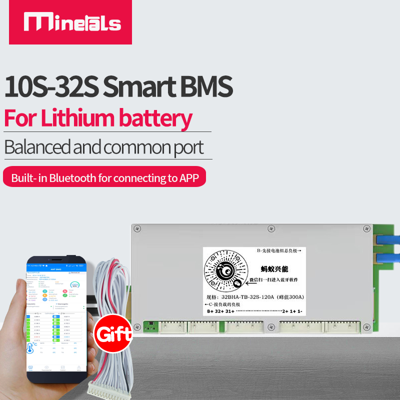 Smart Bms 24S 200A Bluetooth Lifepo4 - Placa de protección de batería PCM,