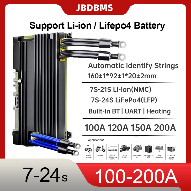Smart Bms 24S 200A Bluetooth Lifepo4 - Sistema de Gestión de Baterías Inteligente