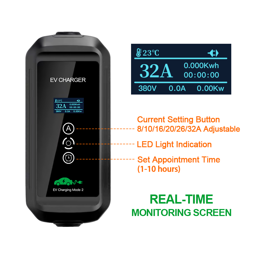 Cargador EV 22kw trifásico tip - Ev Charger Type 2 22Kw 32A 3 Phase reseña y precio