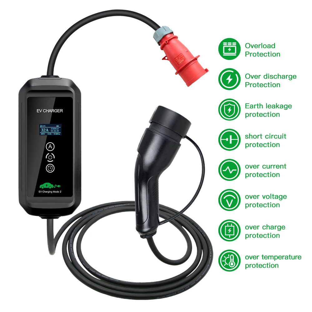Cargador EV 22kw trifásico tip - Ev Charger Type 2 22Kw 32A 3 Phase reseña y precio