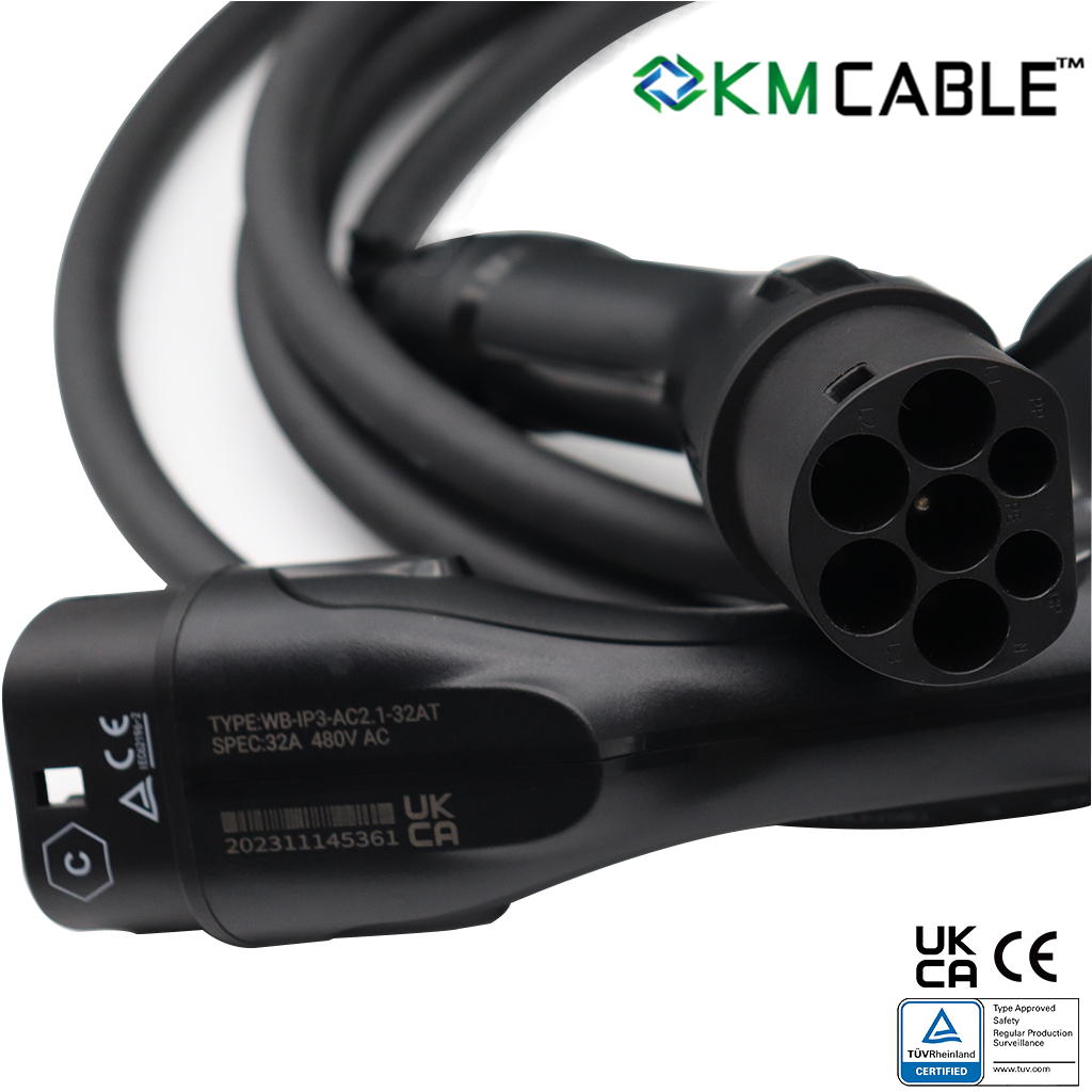 Cable de Carga para Vehículos  - Ev Charger Type 2 22Kw 32A 3 Phase reseña y precio