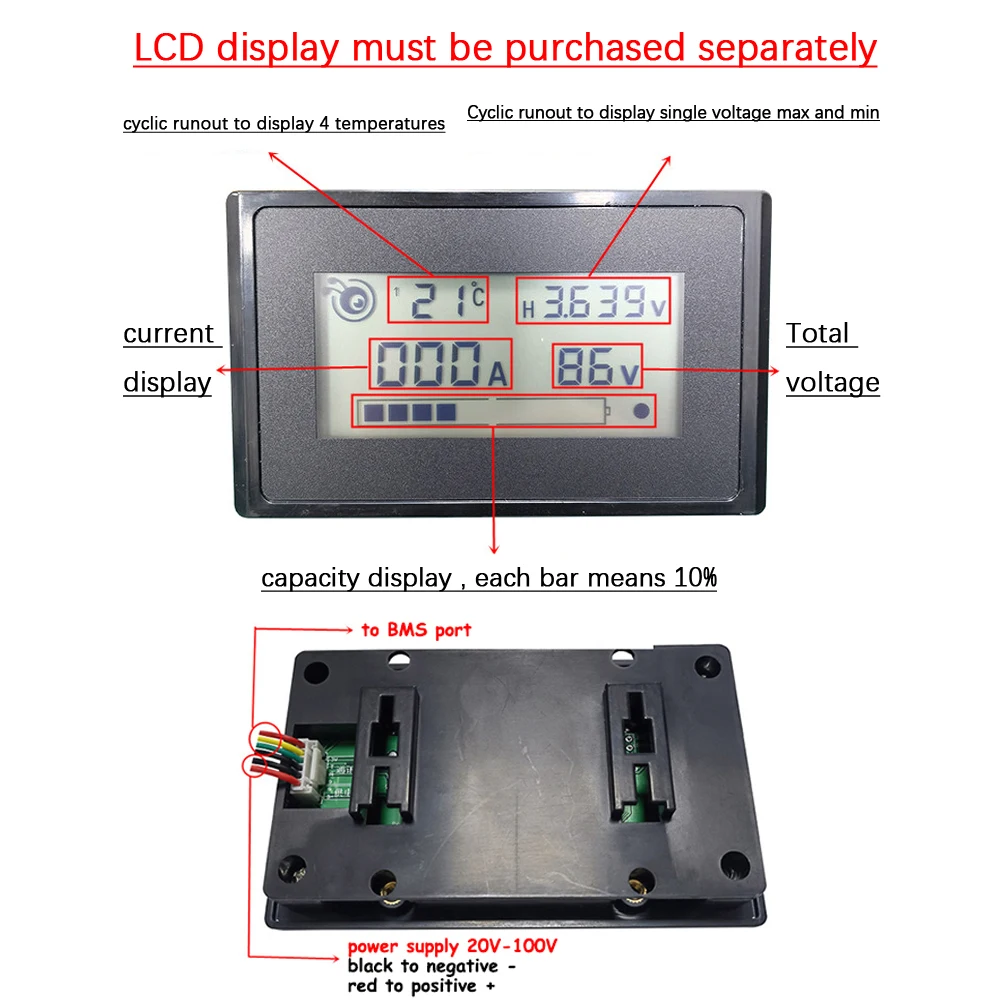 BMS Inteligente Bluetooth 10S  - Smart Bms 24S 200A Bluetooth Lifepo4 reseña y precio
