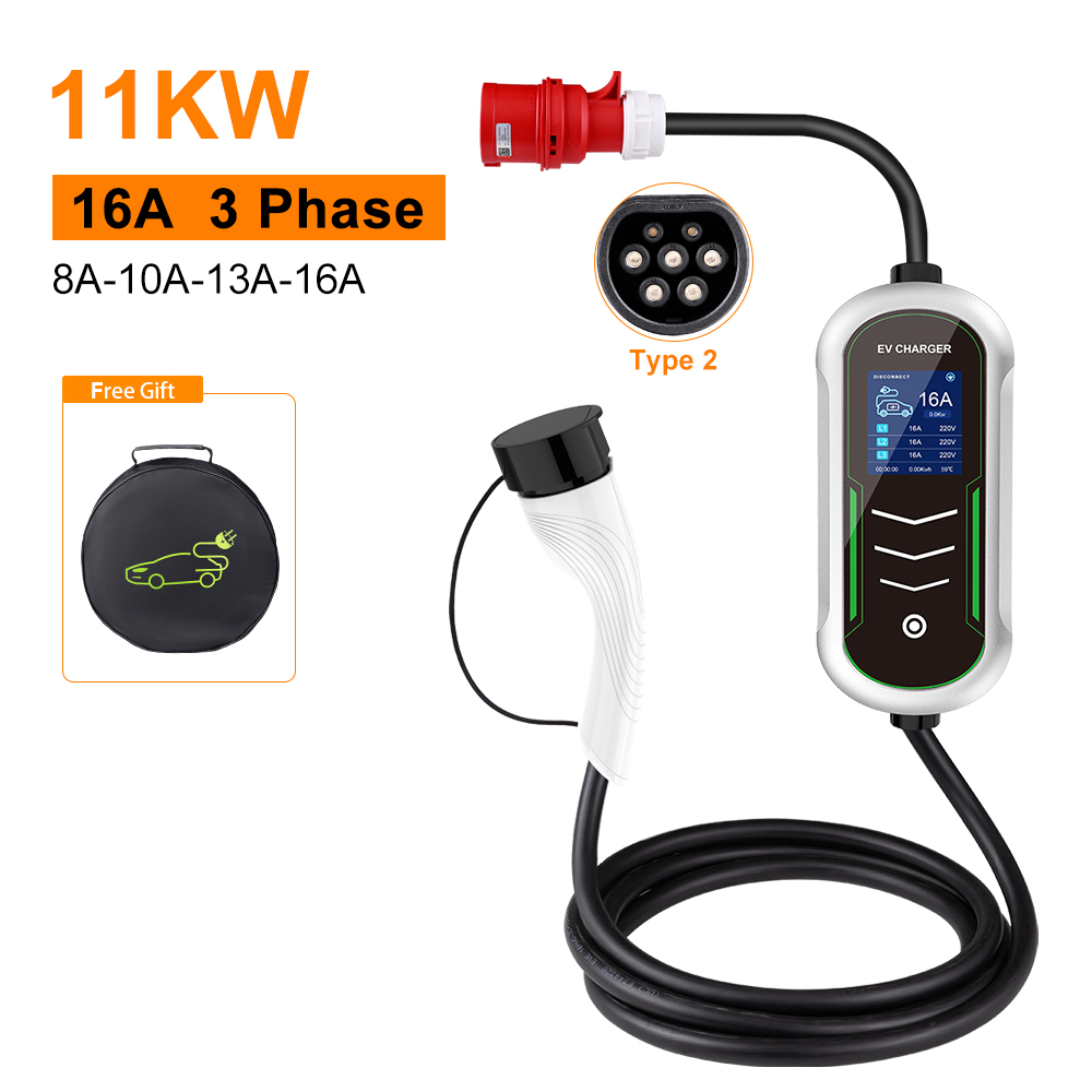 Cargador portátil IPENGEN 11KW - Type 2 Portable Ev Charger 11Kw Cee reseña y precio