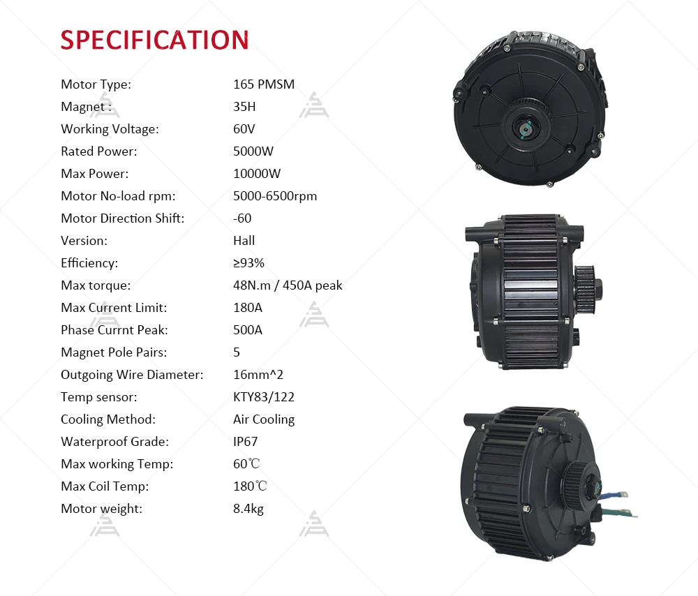 Kit de motor de accionamiento  - Mid Drive Motor Kit 72V 5000W reseña y precio