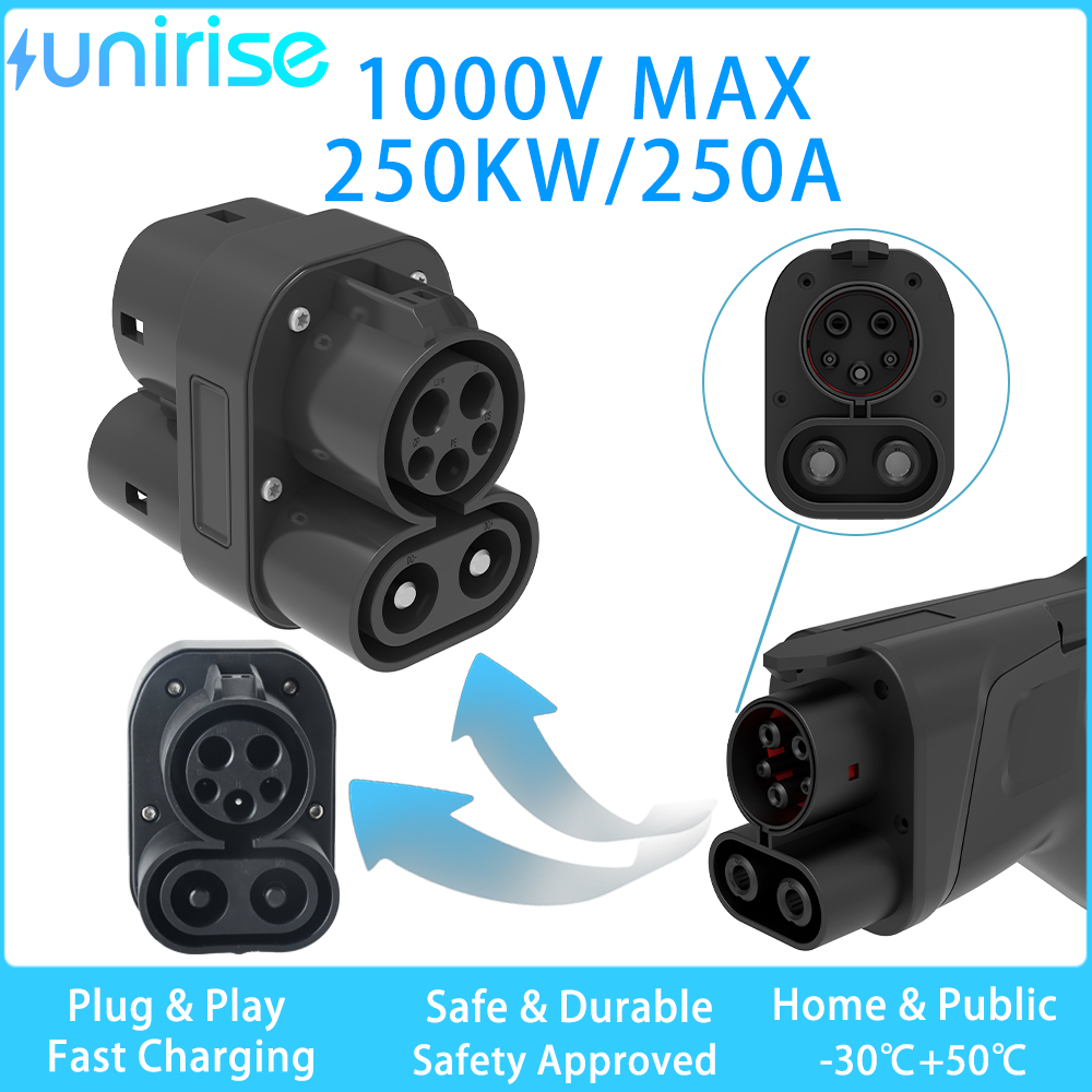 Adaptador de cargador EV CCS1  - Ccs2 Fast Charging Socket 250A reseña y precio